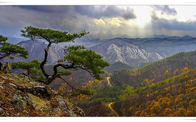 마이산 설경