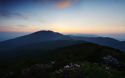 노고단의 고요한 아침