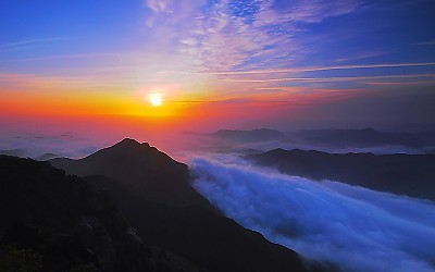 대둔산일출