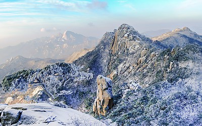 도봉산 설경