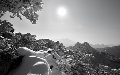 도봉산 폭설