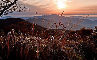 중봉에서 가을맞이