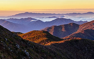 지리산 주 능선을 보다!