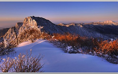 지리 중봉의 아침
