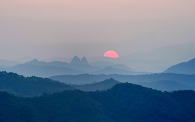 마이산 일출