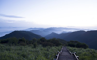한우산 아침
