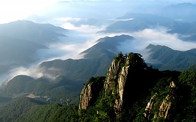 대둔산에 아침