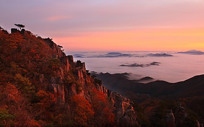 대둔산 아침