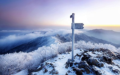가지산의 겨울