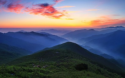 만복대의 여명