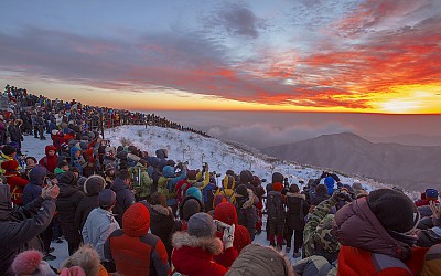 2017년 덕유산 향적봉 새해맞이