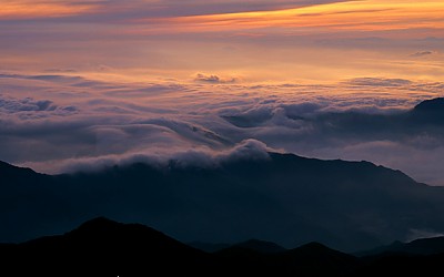 지리 황금능선 운해 2