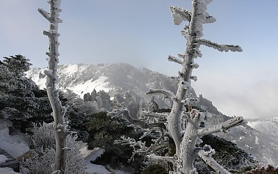 한라산 설경