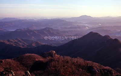 대둔산의 여명
