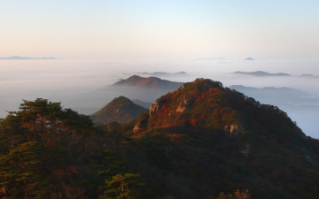 속리산의 가을 끝자락