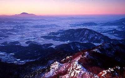 추월산의 여명