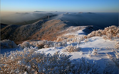 덕유산 중봉에서