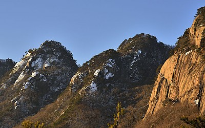 속리산 자락의 아침풍경