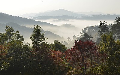 하산 하던중에