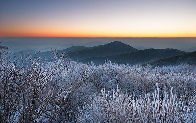 태백산 여명