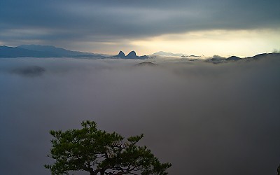 마이산의 운해