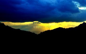 설악의 저녁햇살