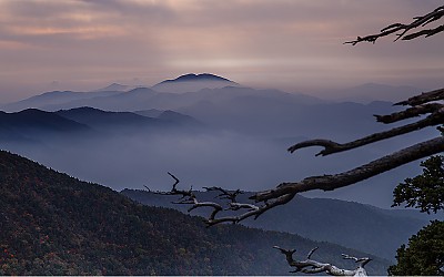 반야봉의 노을