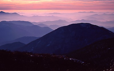무등산 여명