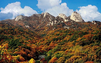 북한산 단풍.실록 2컷