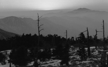 제석봉에서의 일몰