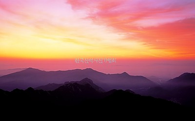  계룡산의 여명