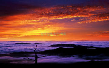 덕유산 여명과 운해