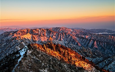 설악산의 겨울풍경