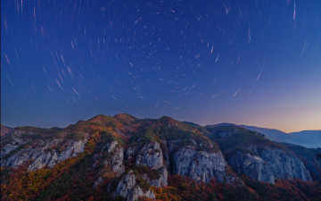 병풍바위 별궤적