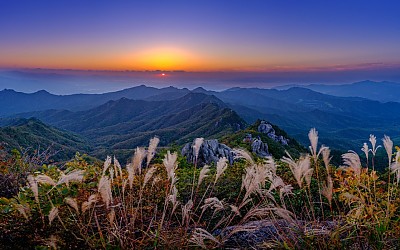 가을초입의 팔공산