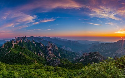 설악 7월6일의 일출