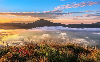 노고단을 보며2