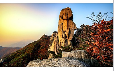 주봉의 아침맞이