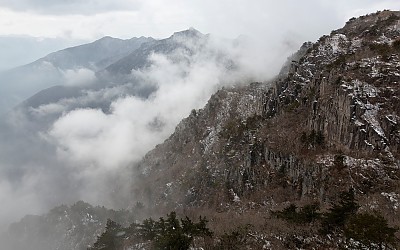 산행중에...