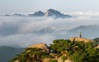도봉산에서 바라본 삼각산