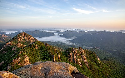 속리산의 아침