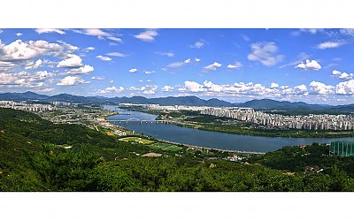 아차산 파노라마..
