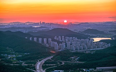 수암봉  일몰