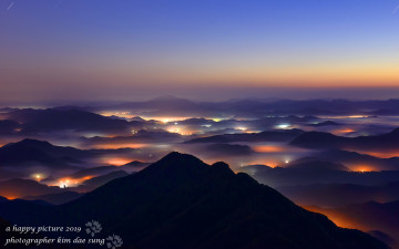 지난 대둔산 여명 장노출