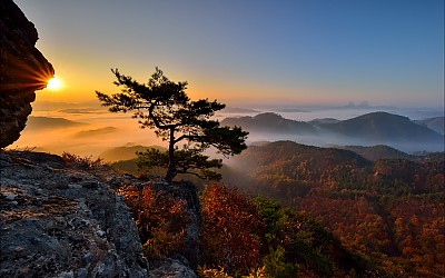 투구봉의 가을