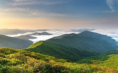 5월 노고단 아침