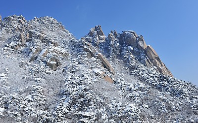 도봉산 설경