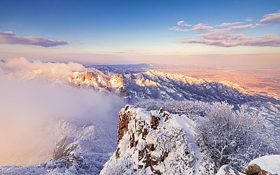 월출산 겨울아침