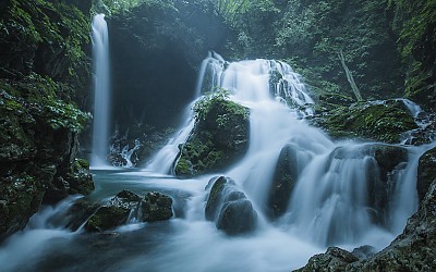 육백산 이끼폭포